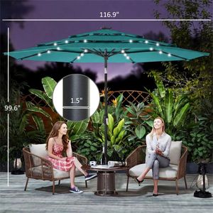Ombrellone da Esterno Teal per Terrazzo, Giardino e Cortile - Product Image 6