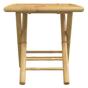 Conjunto de Bistro de Bambú Natural de 3 Piezas, Muebles Plegables para Patio - Product Image 6