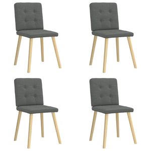 Ensemble de 4 chaises de salle à manger gris foncé - Product Image 1