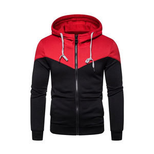 เสื้อฮู้ดผู้ชายลดราคาพิเศษ ผู้ผลิตเสื้อผ้าตามสั่ง เสื้อผ้าลำลองแนวสตรีท เสื้อฮู้ดซิปผ้าฟลีซ - Product Image 2