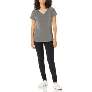 T-shirt uni col rond pour femme 100 % coton, style streetwear, manches courtes, vente en gros 2026, fournisseur OEM - Product Image 6