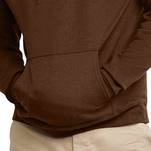 <b>Men's</b> Hooded Sweatshirt Solid Color Fleece Casual Autumn <b>Pullover</b> With Pocket Regular Fit - Product Image 4