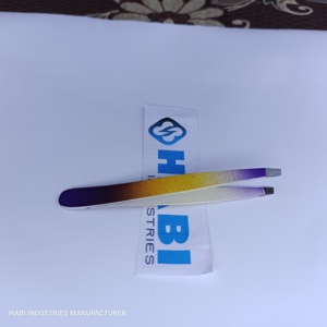 แหนบถอนขนคิ้วสแตนเลส HABI INDUSTRIES ปลายแบบกำหนดเอง ป้องกันไฟฟ้าสถิตย์ ดีไซน์รักษ์โลก เพื่อการถอนขนอย่างแม่นยำ - Product Image 4