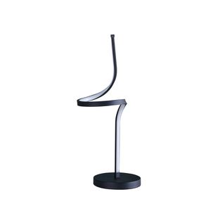 22\" Modern <b>LED</b> Apollo Spiral Curved <b>Tube</b> Table Lamp Stylish Contemporary Design - Product Image 1