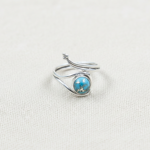Multi Copper Blue Copper Turquoise 925 Silver <b>Ring</b> Gold Plated Handmade Boho Gemstone <b>Open</b> <b>Ring</b> Women Fashion Jewelry Gift Her - Product Image 1