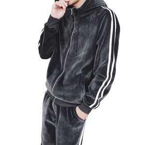 เสื้อแจ็คเก็ตกำมะหยี่ผู้ชายแบบมีฮู้ด แต่งสีตัดกัน ทรงยาว ปิดด้วยเชือกผูก เอวสม็อค สวมใส่สบาย เหมาะสำหรับฤดูใบไม้ร่วง ผลิตจากผ้าฝ้าย 100% ระบายอากาศได้ดี เป็นมิตรต่อสิ่งแวดล้อม - Product Image 4