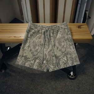 Shorts de sport unisexe coupe ample camouflage à séchage rapide, taille élastique, style urbain, pour la course et le basketball – Grande Vente - Product Image 4