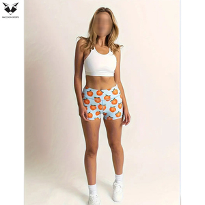 Nuevo Producto: Shorts de Yoga de Cintura Alta para Mujer, Cintura Elástica Ajustable, Transpirables, para Gimnasio y Yoga - Product Image 3