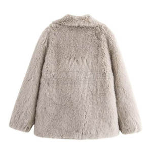 Veste en fourrure pour femme confortable et écologique avec design personnalisable, doublure douce, sensation de chaleur, finition douillette, look élégant - Product Image 2