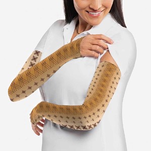 Manguitos de seda helada unisex con estampado de sublimación de camuflaje y color liso, protección UPF50+, para uso en exteriores durante todo el año. - Product Image 2