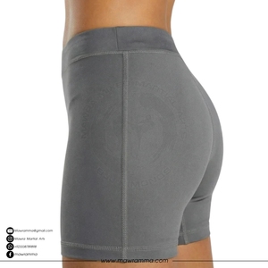 Shorts de yoga de cintura alta con textura acanalada, transpirables, ecológicos, tallas grandes, shorts de verano para gimnasio y fitness, shorts deportivos para mujer. - Product Image 3