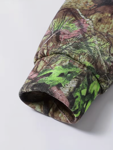 Sweat-shirt à capuche camouflage pour homme, doublé polaire, chaud, décontracté, pour l'extérieur, imprimé sur mesure, sweat-shirt à capuche camouflage tendance pour l'extérieur - Product Image 4