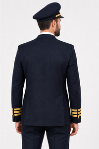 Uniformes de pilote de ligne personnalisés OEM ODM |   Ensemble complet unisexe à manches courtes en viscose de qualité supérieure |   Uniforme de copilote - Product Image 3