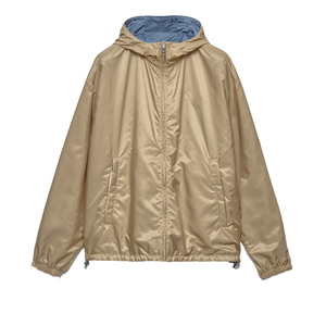 Veste coupe-vent légère à fermeture éclair intégrale pour homme, en polyamide recyclé, réversible, de qualité supérieure, pour l'hiver, marque privée, fabricant OEM - Product Image 1