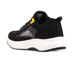 <b>Black</b> Trainers for <b>Men</b> Low Ankle Lace Up Running Footwear Breathable Athletic <b>Sneakers</b> Soft Cushioned - Product Image 3