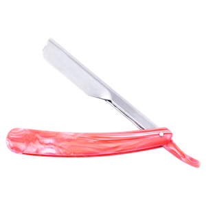 Maquinilla de afeitar de barbero para hombre, etiqueta privada de acero inoxidable, corte de garganta, hoja única recta dorada, hoja media hoja 50 - Product Image 1