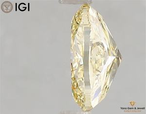 เพชรทรงรี CVD ที่ได้รับการรับรองจาก IGI น้ำหนัก 1.50 กะรัต สีเหลืองสดใสแฟนซี ความสะอาดระดับ VS2 สำหรับแหวนหรือจี้ดีไซเนอร์ - Product Image 5