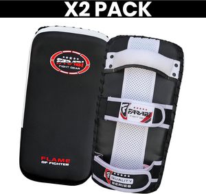 Pads de frappe Muay Thai et Kickboxing Farabi personnalisables avec logo, durables, écologiques, en cuir PU, pour entraînement de boxe et MMA - Product Image 2