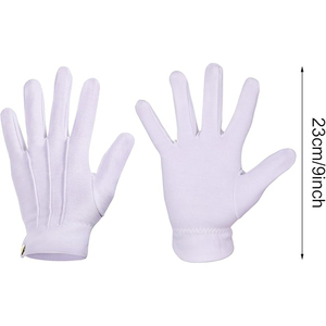 <b>Long</b> Cuff Ceremonial Uniform Parade White Nylon Cotton Hand <b>Glove</b> With Durability Elastic Cuff White High Performance <b>Gloves</b> - Product Image 2