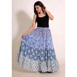 Handmade Cotton <b>Patchwork</b> Boho <b>Skirt</b>, Women's Flared Maxi <b>Skirt</b>, Festival, Beach & Vacation Wear - Product Image 2