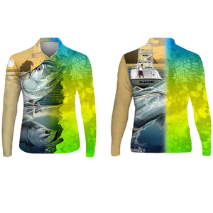 Camisetas de Pesca UPF50 con Protección UV, Jersey de Pesca para Hombre, Personalizadas, de Alta Calidad, Anti-UV 50, Secado Rápido, Impresión por Transferencia de Calor - Product Image 2