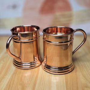 Durable Copper Drinking <b>Mug</b> For Cold Drinks Water Herbal <b>Infusions</b> And Healthy Lifestyle Daily Routine - Product Image 1
