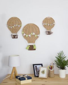 Decoración de pared de mimbre natural estilo boho con forma de globo para niños, globos de ratán al por mayor, decoración para cuarto infantil, hecho por King Craft Viet - Product Image 6