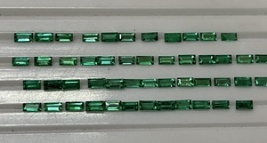 Lote de Esmeraldas Naturales de Zambia de Alta Calidad, Corte Baguette de 2x4 mm, Color Verde Intenso, Perfecto para Joyería, por Sadiya Intern - Product Image 6