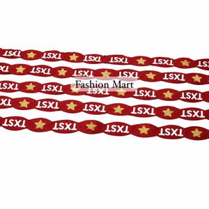 Sangle de sac personnalisée en perles avec logo, sangle décorative faite à la main avec crochets métalliques, fournisseur en gros - Product Image 1