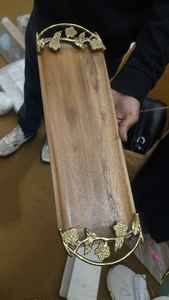 Bandeja de Madera de Acacia para Servir Aperitivos, Platos Rectangulares de Madera para Decoración del Hogar, Alimentos y Almacenamiento de Verduras - Product Image 2