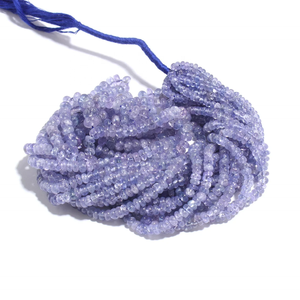 Cuentas Redondas de Tanzanita Natural Lisa AAA de 3-5 mm, 16 Pulgadas, Piedra Preciosa Genuina para la Fabricación de Joyas - Product Image 2