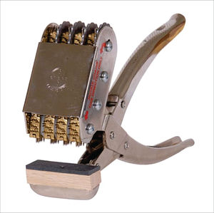 Pinza Rotatoria de Acero de 4 Cadenas para Tatuajes, Instrumentos Veterinarios, Máquina de Identificación para Cerdos, Ovejas, Cabras y Ganado |   Conjunto de números de la A a la Z y del 0 al 9 - Product Image 6