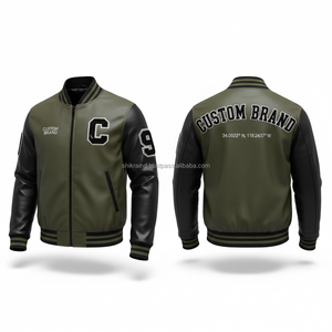Chaqueta Universitaria Personalizada para Hombre, Chaqueta Bomber de Béisbol con Letras, Chaqueta de Equipo - Product Image 3
