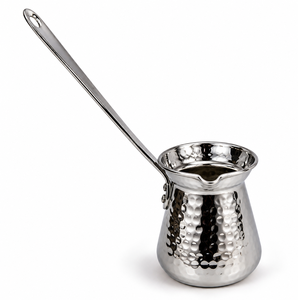 Cafetière turque, grecque, arabe en cuivre et nickel, pour cuisinière, Cezve, Ibrik, Briki - Product Image 4
