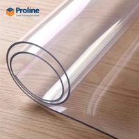 Rouleau de film transparent en PVC, feuille de plastique rigide transparente, flexible, résistant à la chaleur, à l'humidité, pour emballage, couverture, rideau, directement de l'usine