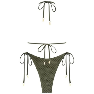 Ensemble de bikinis pour femmes en polyester en gros, service OEM, nouveau design sexy, respirant, personnalisé, à la mode - Product Image 4