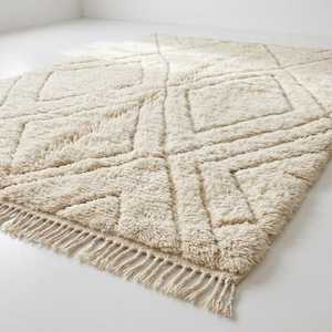 Tapis Beni Ourain authentique fait main du Maroc, tapis Azilal, tapis berbère, livraison directe et dropshipping, décoration bohème - Product Image 6