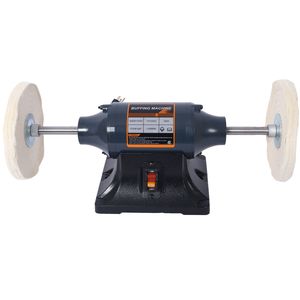 Lucidatrice Elettrica Extra Lunga da 8 Pollici con Motore a 4 Poli, Smerigliatrice da Banco, 4 Ruote Lucidanti Spesse 80 Strati per Lucidatura Metalli - Product Image 4
