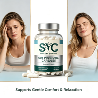 Capsules Probiotiques OEM Résistantes aux Acides, Absorption Douce, Soin Intestinal, 90 Gélules, Formule Multi-Souches, Vente en Gros, Personnalisées pour Adultes, HACCP