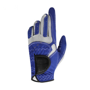 Custom Logo Men Durable Golf <b>Gloves</b> Microfiber Palm Anti-Slip <b>Grip</b> Hook Loop Closure Flexible Fit Training Sports <b>Gloves</b> - Product Image 3