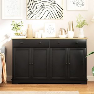 Mobile da Cucina Moderno con Finitura Lucida, Piano in Granito Artificiale, Stile Naturale, Arredamento Cucina per Appartamenti - Product Image 1