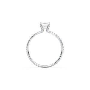 Anillo de Compromiso REYES con Moissanita Certificada GRA, Plata de Ley 925, Chapado en Oro de 14K, Joyería Fina para Mujer - Product Image 6