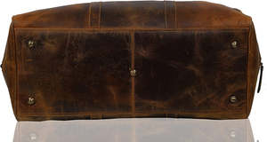 Sac de voyage week-end moderne en cuir véritable grande capacité personnalisé avec fermeture éclair, idéal pour le sport et la gym - Product Image 5