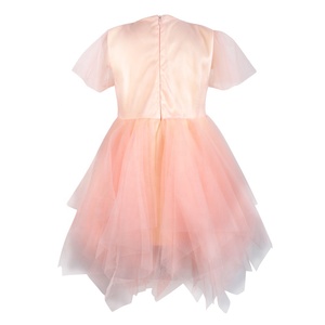 Molly Boutique fée fleur robe pour femmes filles Satin tissu multicouche Tulle perlé à la main manches courtes décontracté pour l'été - Product Image 5