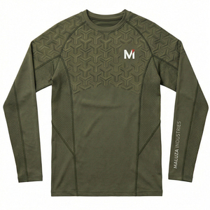 Haut de sport à manches longues haute performance, séchage rapide, respirant, écologique, pour l'entraînement, Rashguard de compression 2026 - Product Image 1