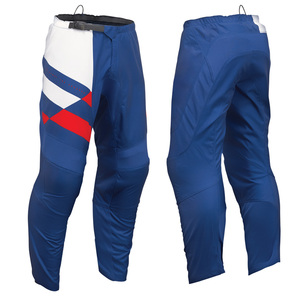 Custom <b>Mens</b> Motocross Pants Blue <b>White</b> Red Sublimation Print Quick Dry MX Racing <b>Trousers</b> Adult Size All Seasons - Product Image 5