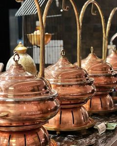 Plat à chafing en cuivre de qualité supérieure avec poignées en laiton et support métallique pour restaurants, hôtels et équipements de restauration - Product Image 1