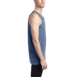 Débardeurs de sport sans manches personnalisés OEM pour hommes, grande taille, en coton respirant, style streetwear, col rond - Product Image 5
