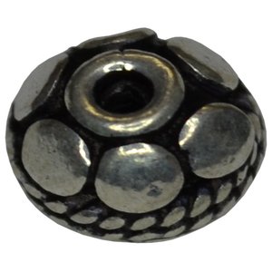 Perles rondes en argent sterling de 7 mm, perles ethniques en argent sterling, fabricant de perles et composants en argent pour la fabrication de bijoux - Product Image 3