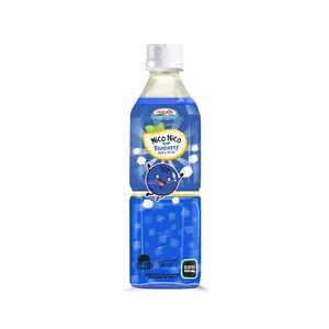 500ml Private Label OEM/ODM Free Sample Blueberry Juice with Nata De Coco Drinks Packaged in PET Bottle Can (Tinned) Box